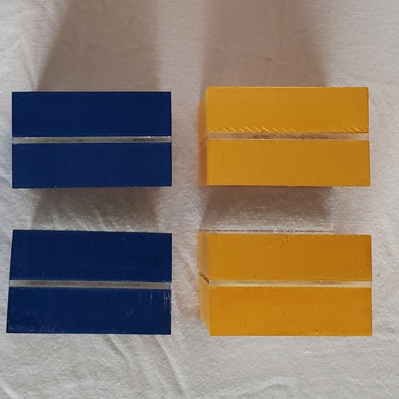 Mini 2x2 inch Picture Frames Yellow Blue Kids Photos Art - Picture 9 of 11